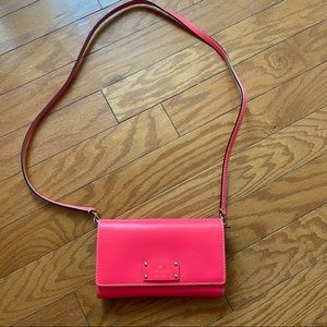 kate spade hotpink crossbody bag